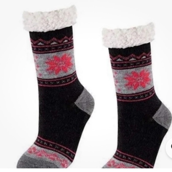 Isaac Mizrahi New Yoork Other - Isaac Mizrahi Black and Pink Winter Socks